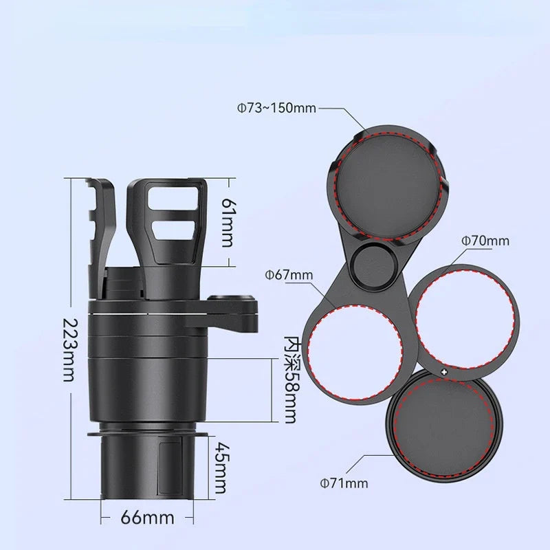 4 In 1 Adjustable Car Cup Holder - Wholesalus