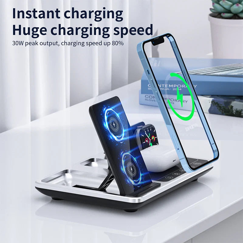 4 in 1 Magsafe Wireless Charging Station - Wholesalus