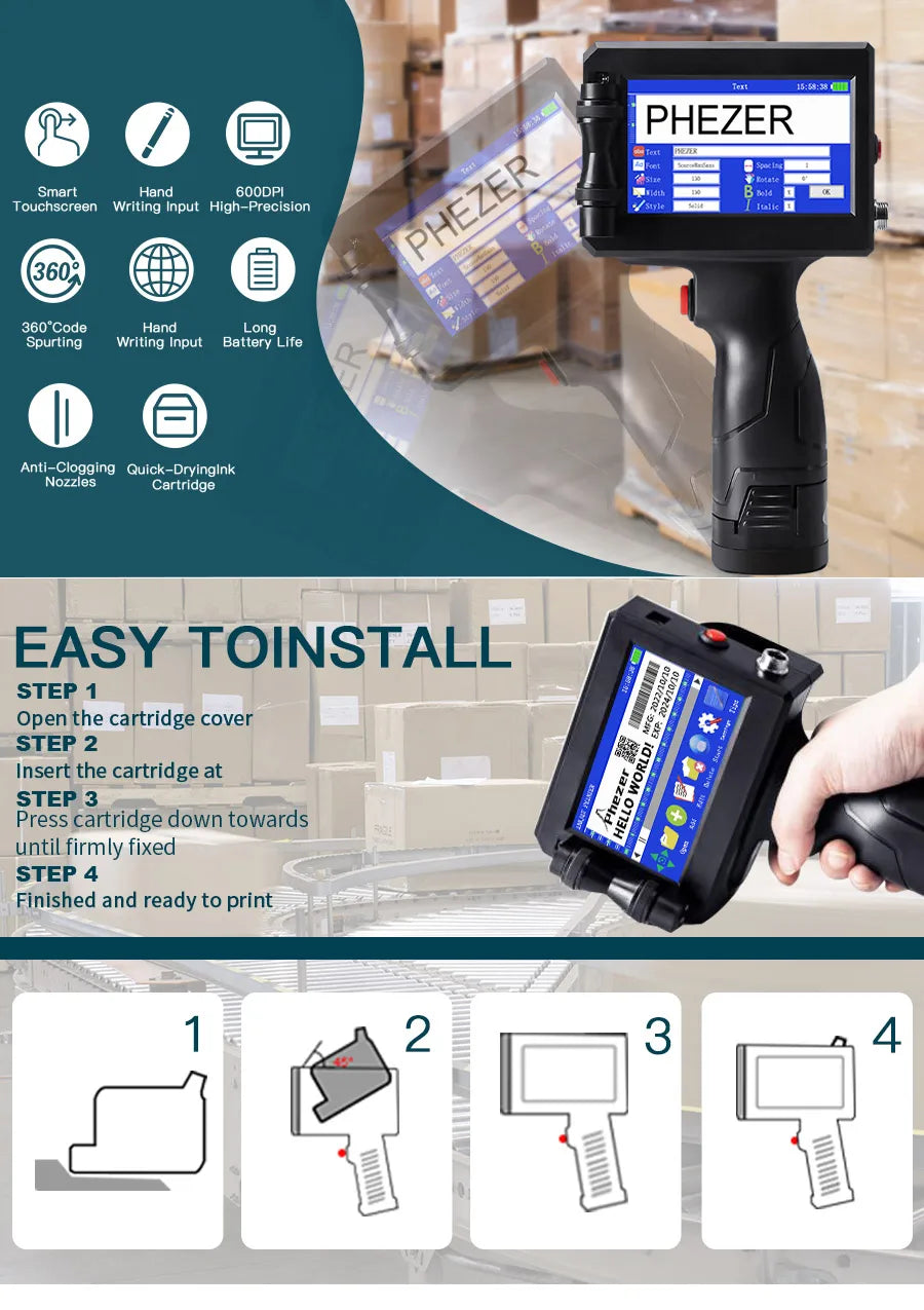 Handheld Inkjet Label Printer - Wholesalus