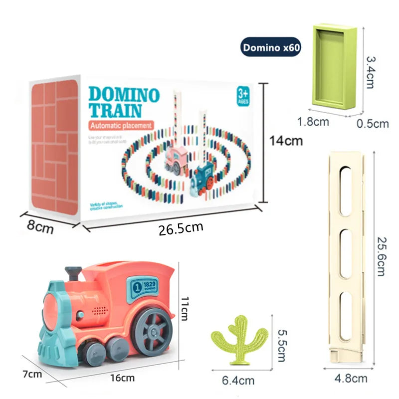 Kids Automatic Laying Domino Train - Wholesalus