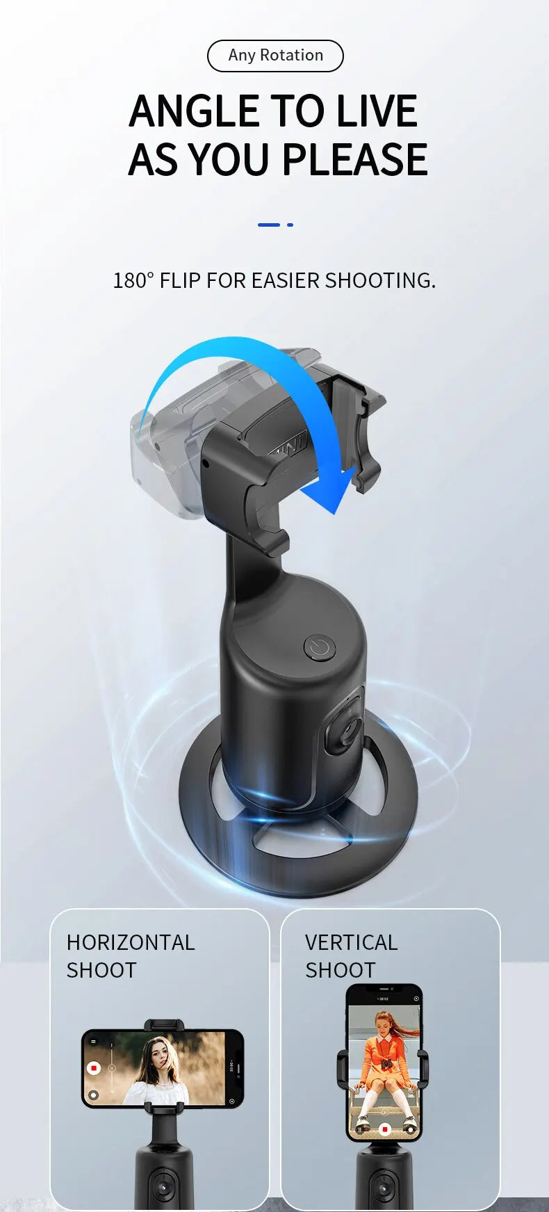 Smart Face Recognition Auto Tracking Phone Holder - Wholesalus