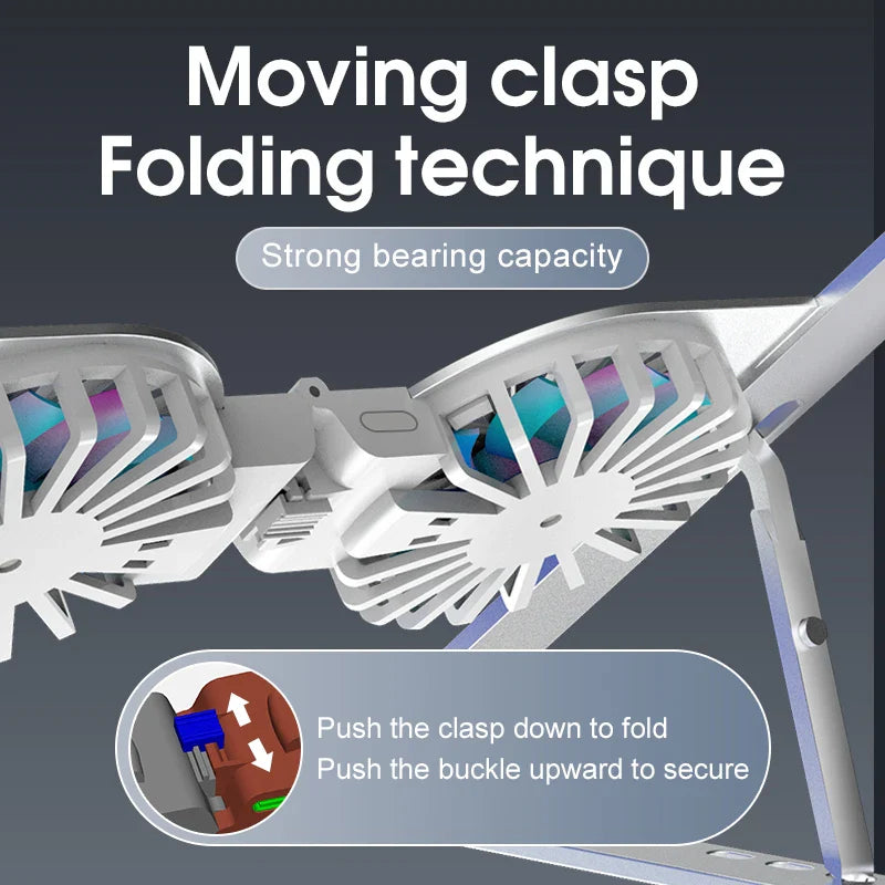 Foldable Aluminum Laptop Cooling Stand - Wholesalus