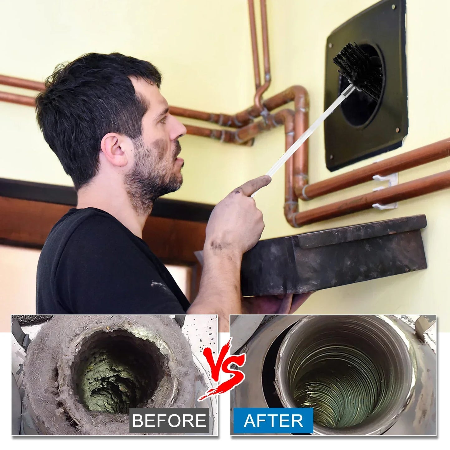 Chimney Cleaning Brush Kit - Wholesalus