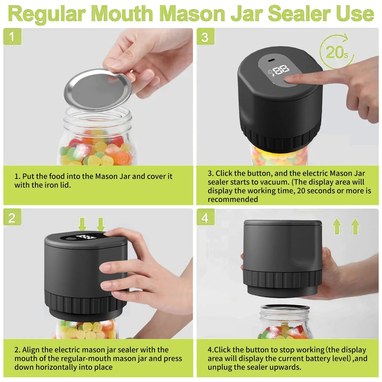 Cordless Automatic Jar Sealer Kit - Wholesalus
