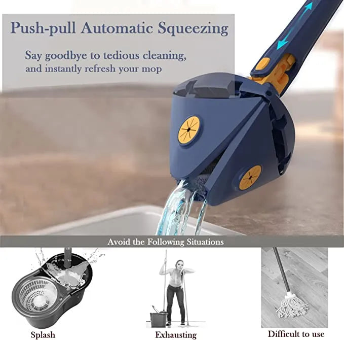 Multifunctional Triangle Self-draining Lazy Mop - Wholesalus