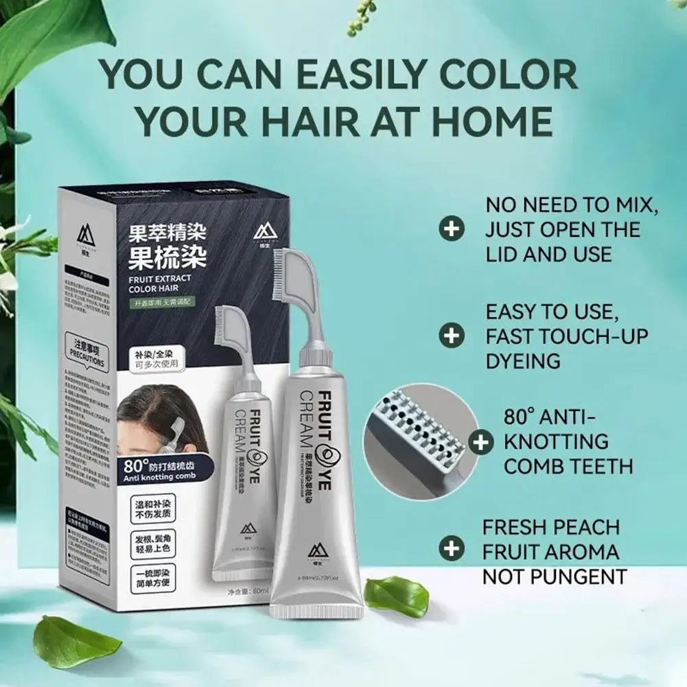 Hair Dye Cream With Comb - Wholesalus