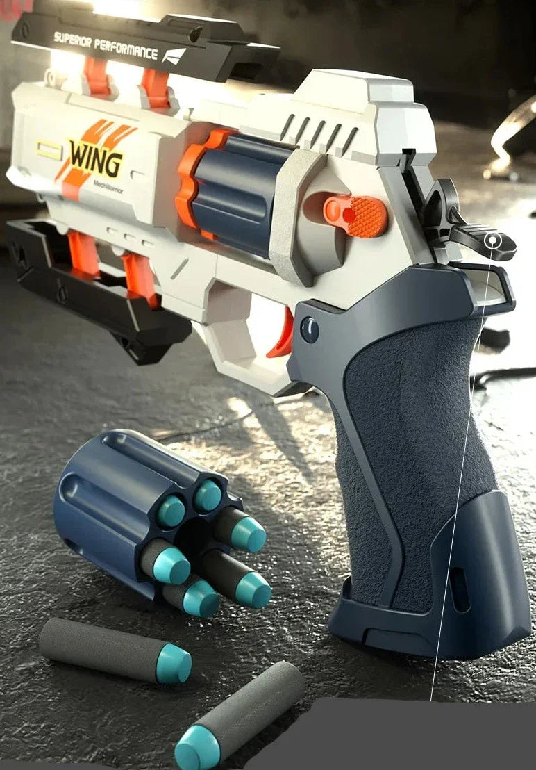 Soft Bullet Revolver Gun Toy - Wholesalus