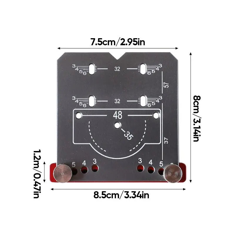 Hinge Drilling Mark Positioner - Wholesalus