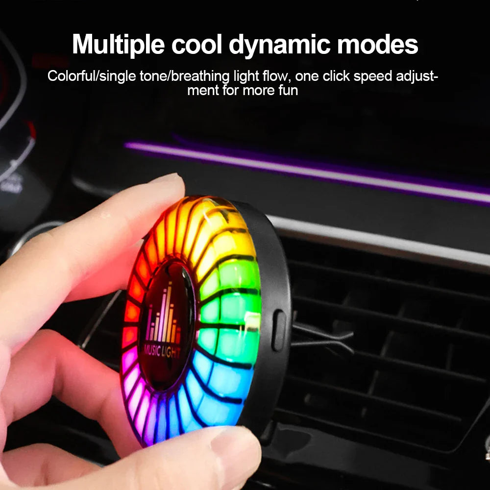 Car Aromatherapy Rhythm Light 1Pc - Wholesalus