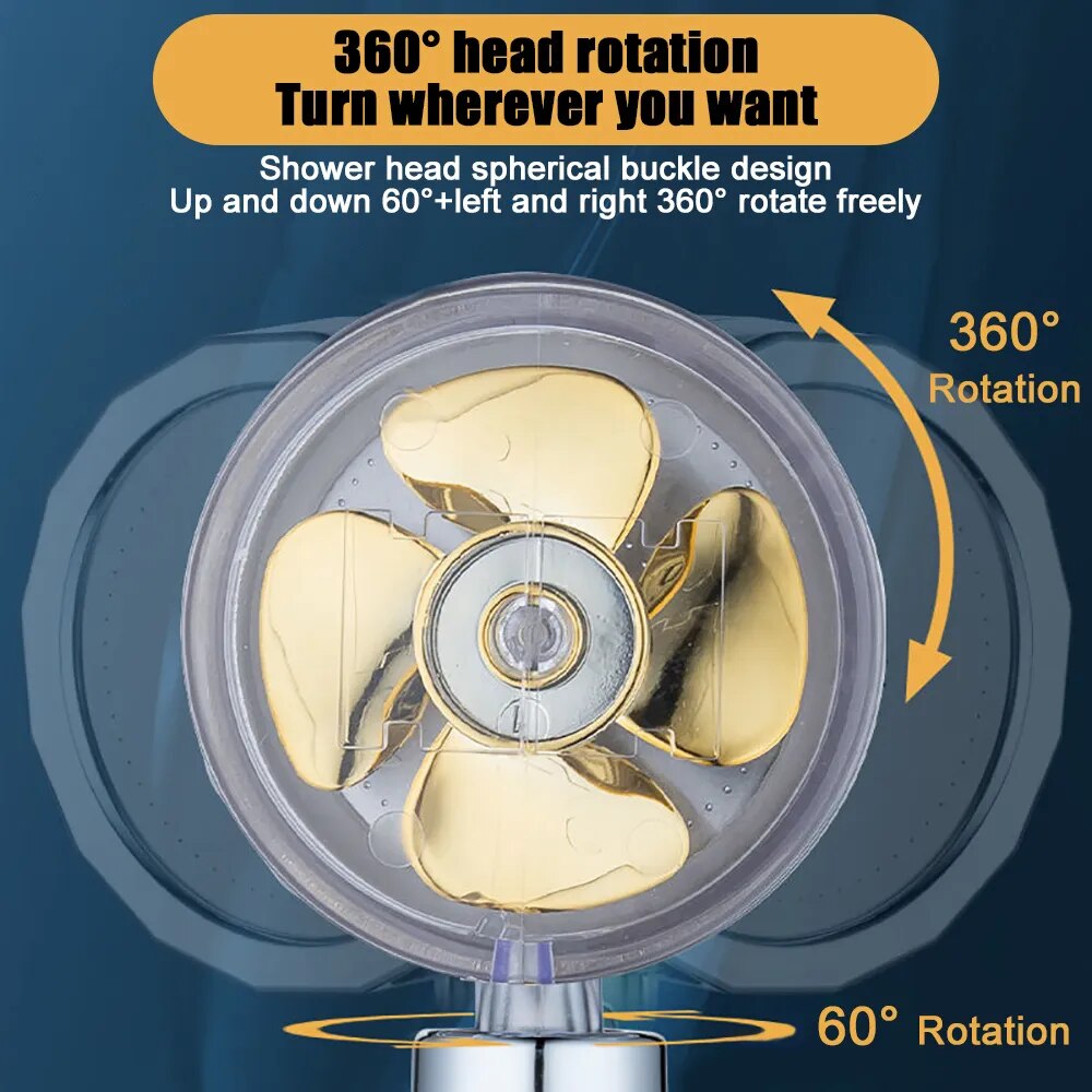Turbocharged Rotating Shower - Wholesalus