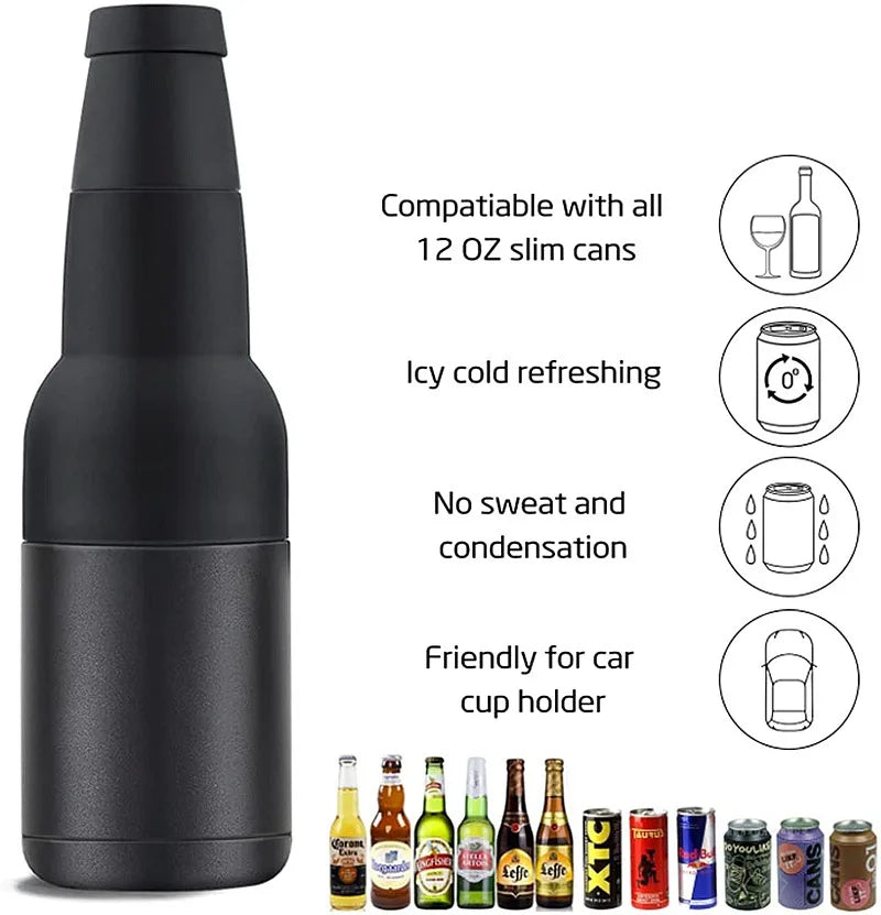 3 in 1 Stainless Insulated Bottle Holder - Wholesalus