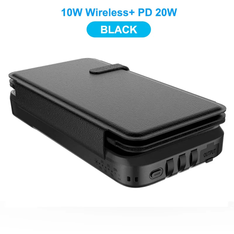 Multifunctional Solar Power Bank Quick Wireless Charger - Wholesalus