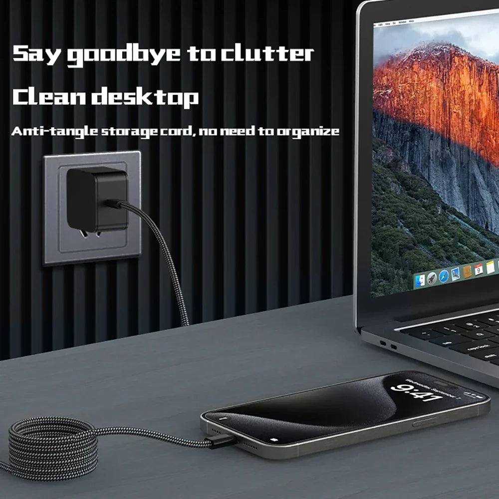 Magnetic Retractable Fast Charging Data Cable - Wholesalus