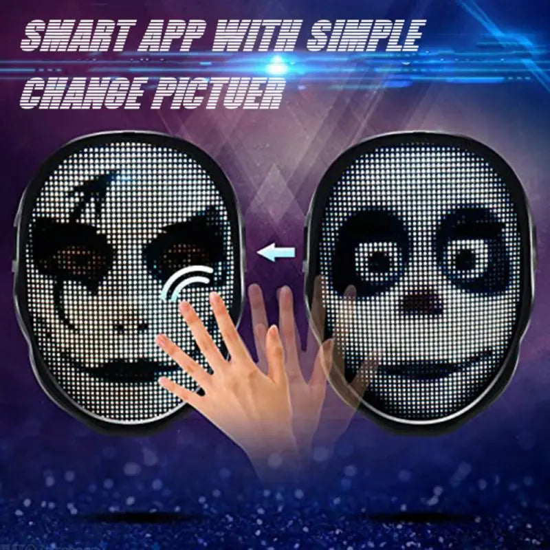 Smart Bluetooth LED Face Mask - Wholesalus