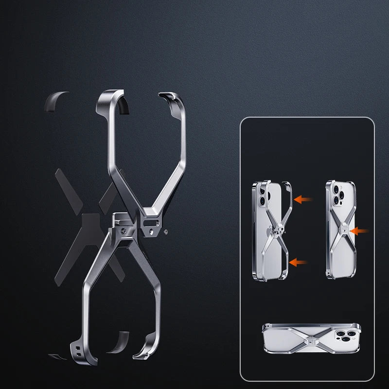 Detachable Metal Cool Alloy IPhone Case - Wholesalus