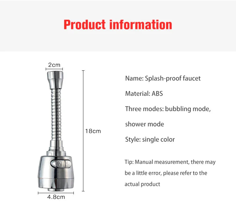 360 Degree Rotatable High Pressure Faucet - Wholesalus