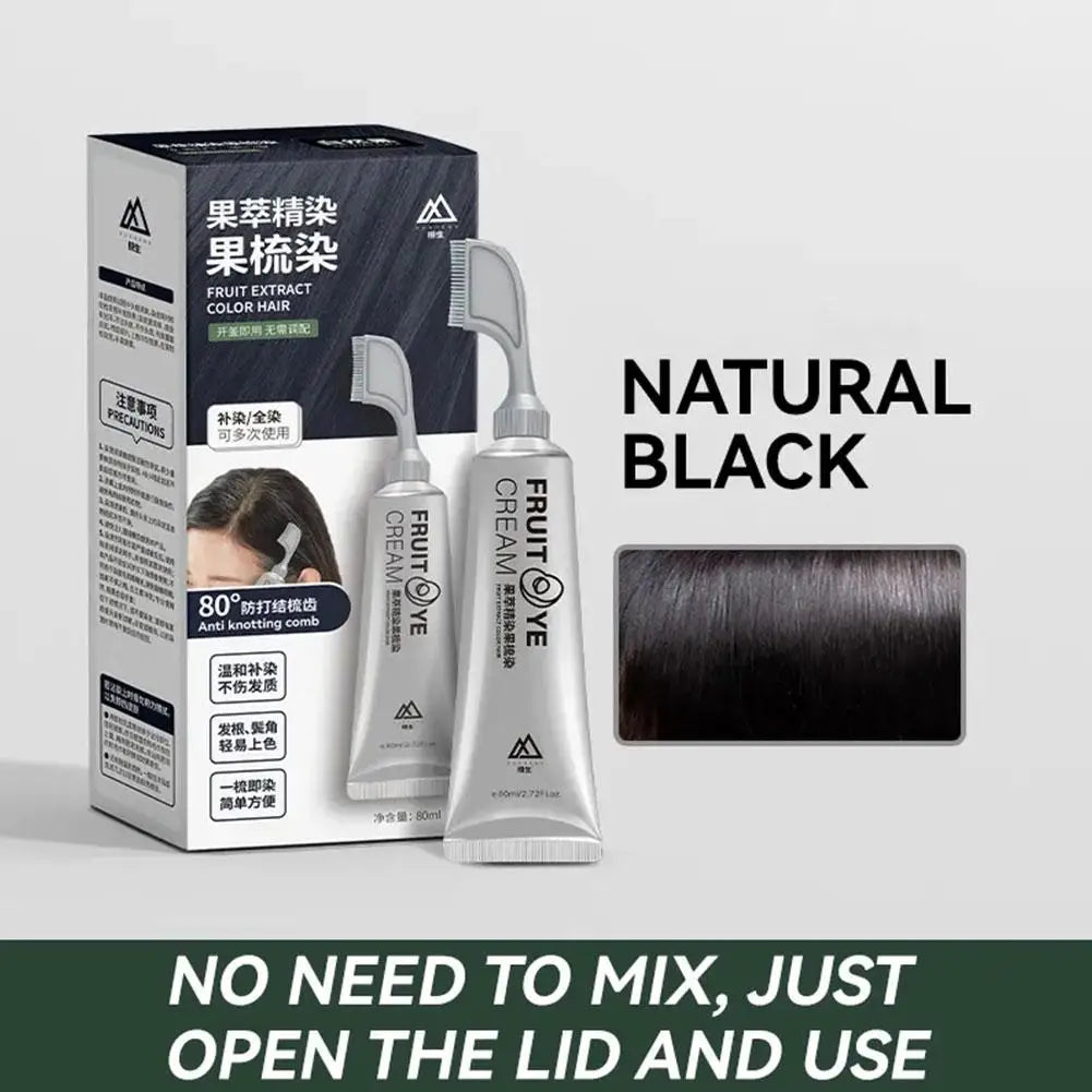 Hair Dye Cream With Comb - Wholesalus