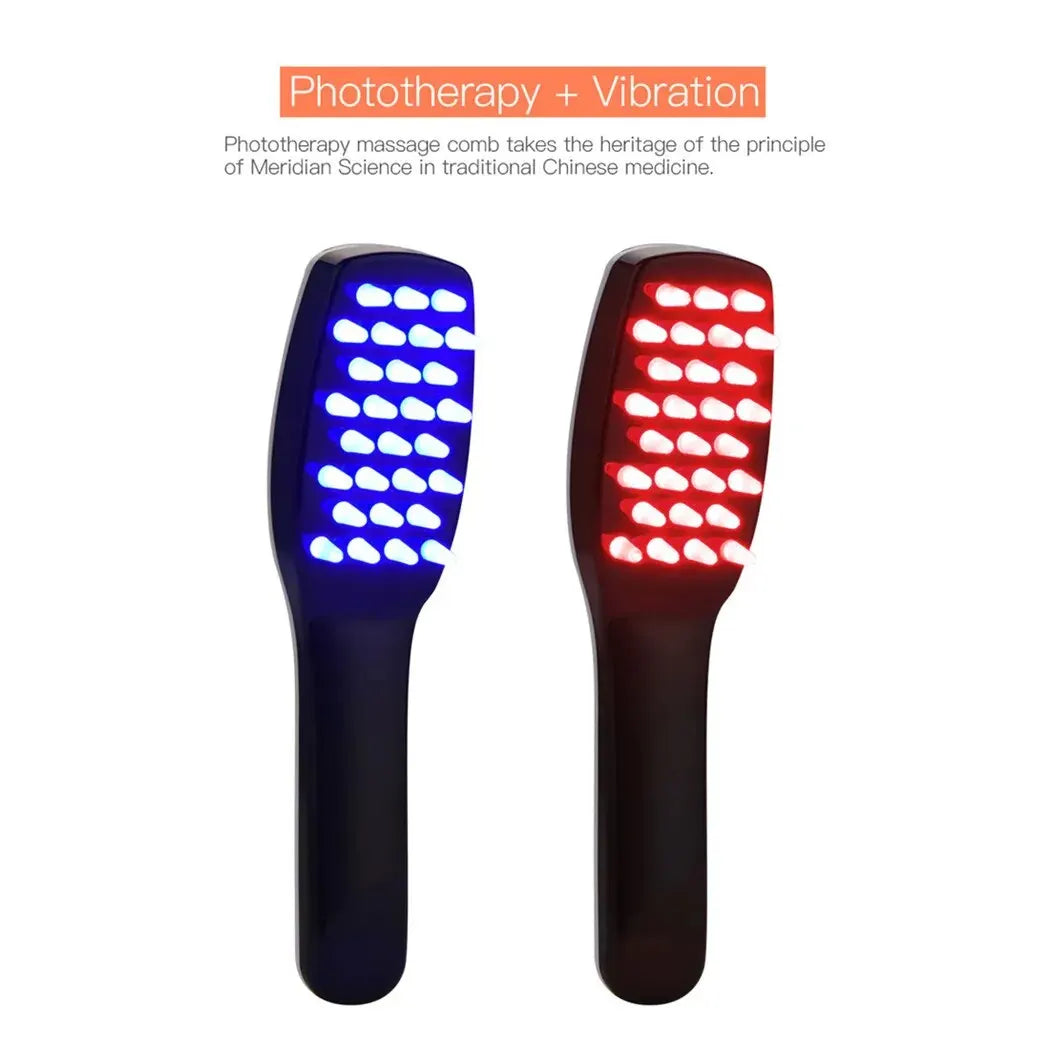 3 in 1 Phototherapy LED Massage Comb - Wholesalus