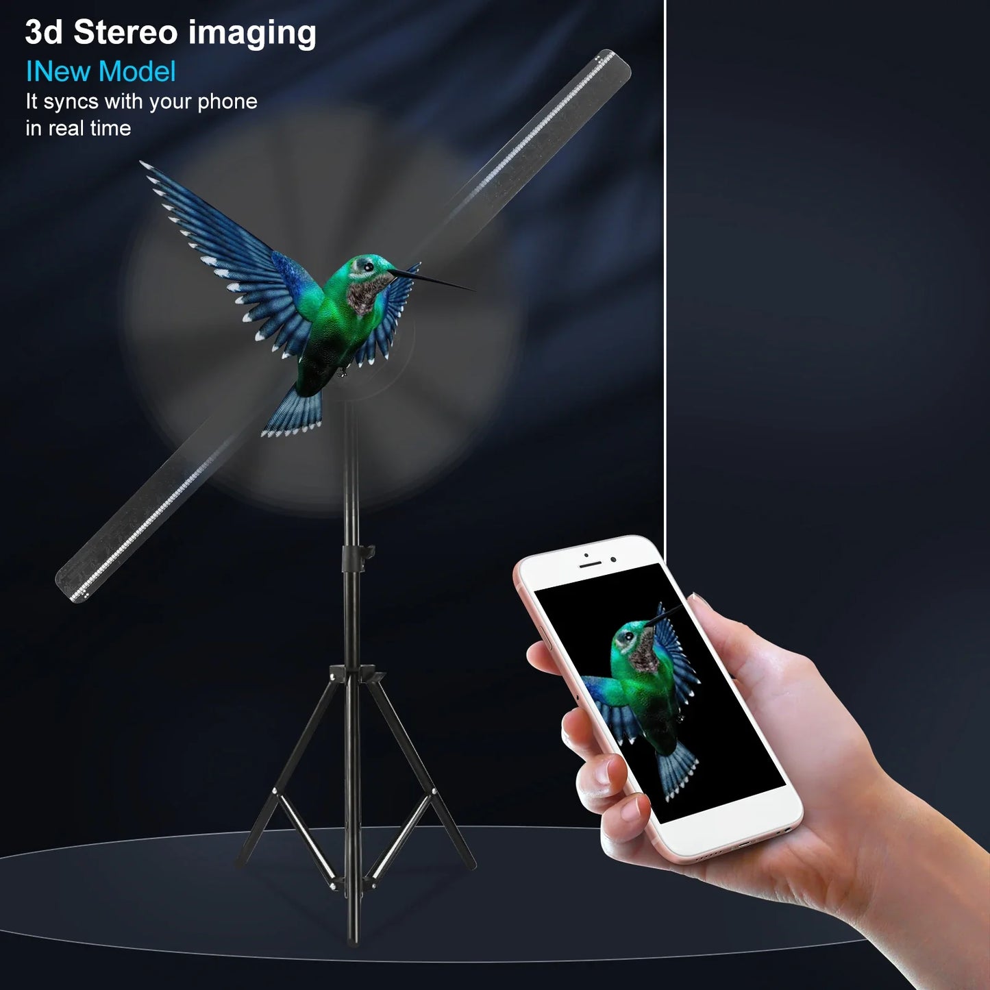 3D Holographic LED Fan Projector - Wholesalus
