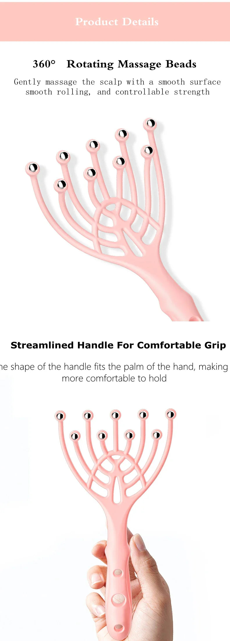 Hand Held Scalp Massage Roller - Wholesalus