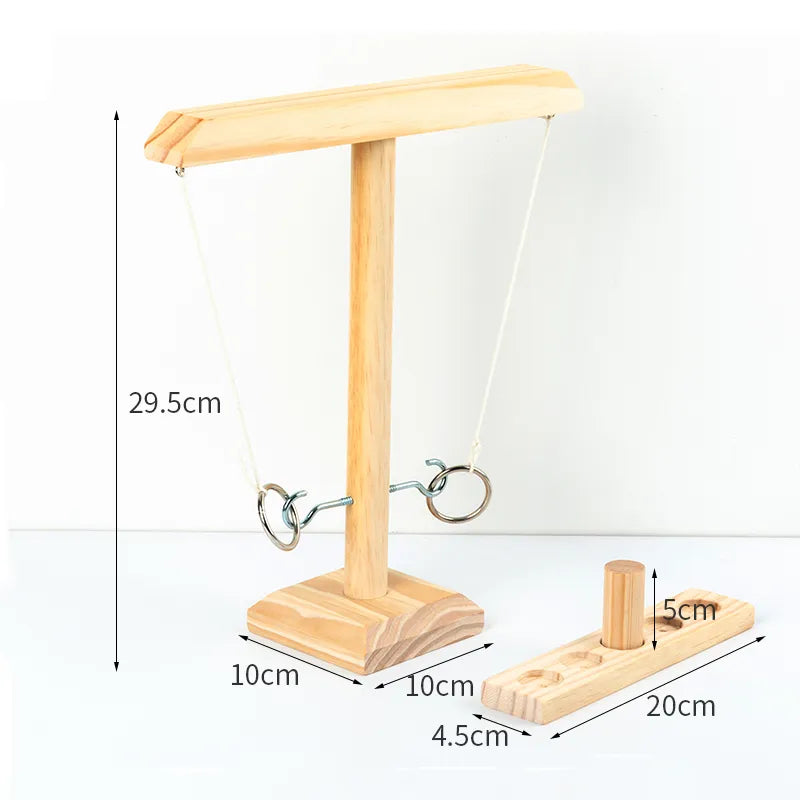 Wooden Ring Toss Game - Wholesalus