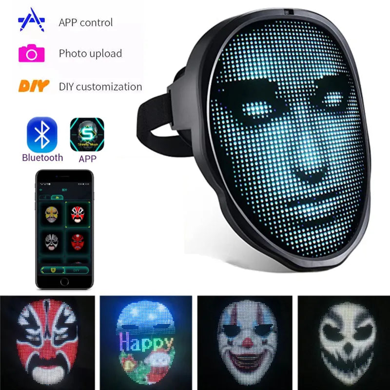 Smart Bluetooth LED Face Mask - Wholesalus