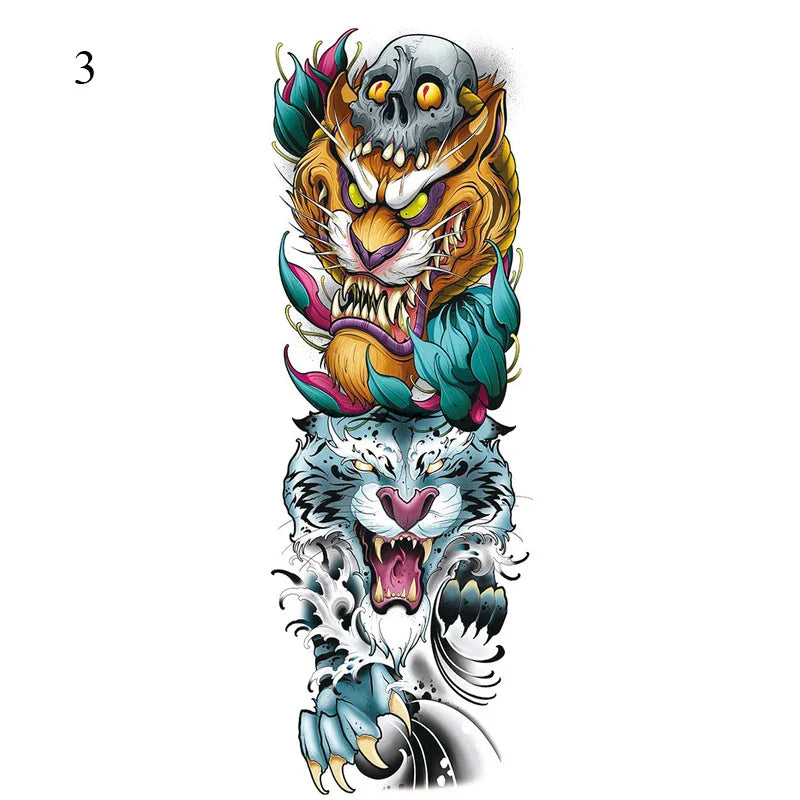 Full Arm Temporary Tattoos - Wholesalus
