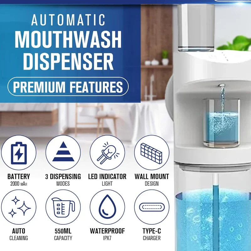 Rechargeable Automatic Mouthwash Dispenser - Wholesalus