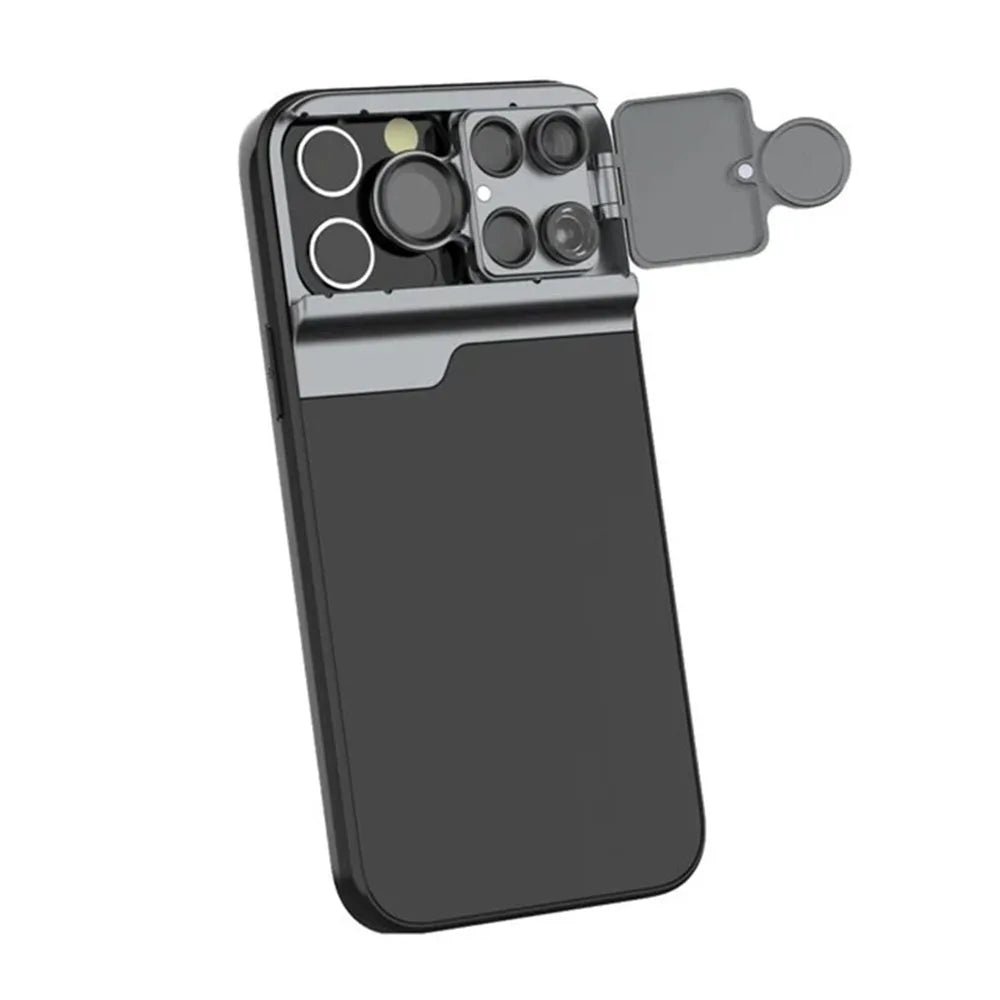 5 in 1 Mobile Fisheye Telephoto Lens Case - Wholesalus