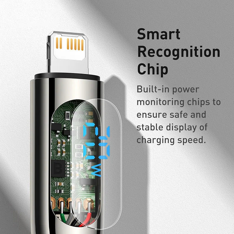 Digital Display Fast Charging Data Cable - Wholesalus
