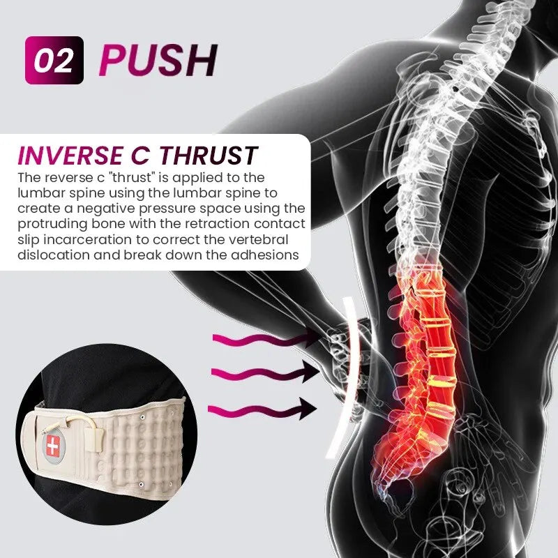 Inflatable Lumbar Pain Relief Belt - Wholesalus