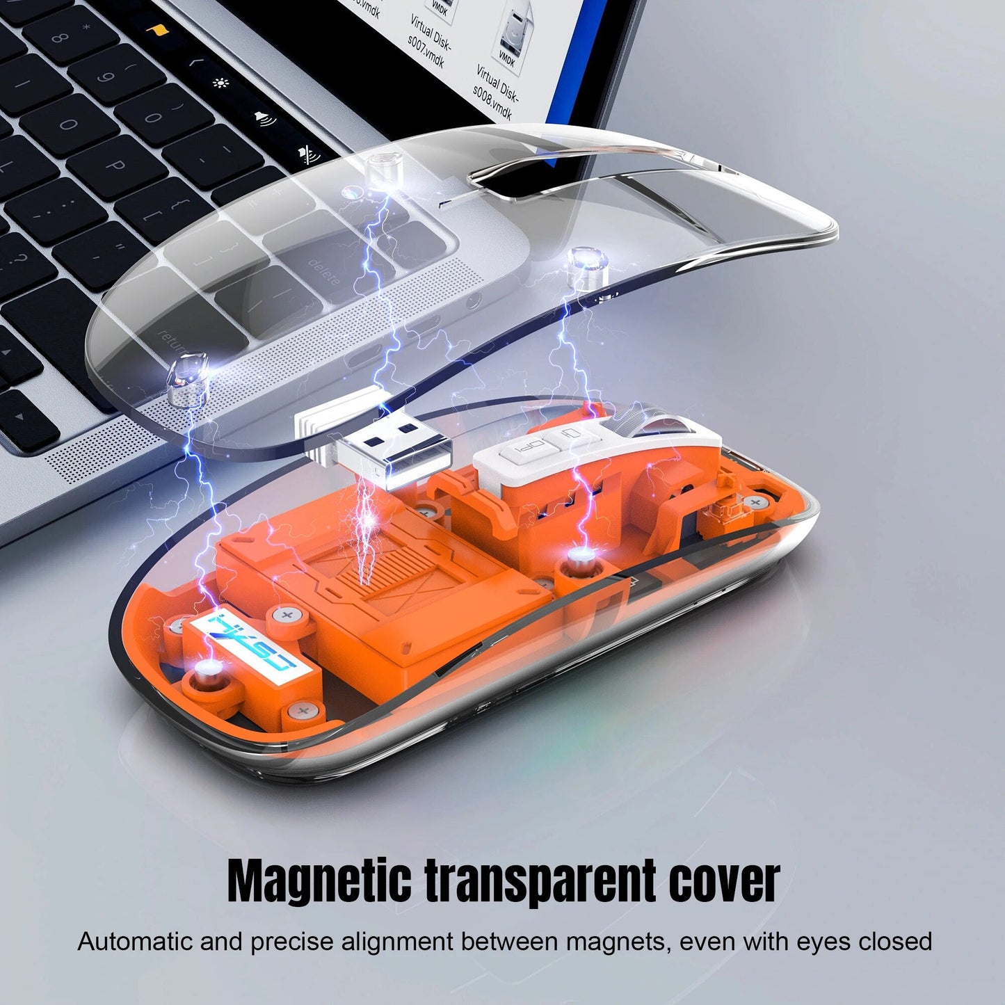 Transparent Wireless Bluetooth Mouse - Wholesalus