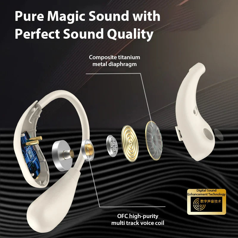 Bone Conduction Bluetooth Touch Control Earbuds - Wholesalus