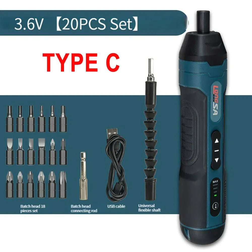Rechargeable Electric Wireless Screwdriver - Wholesalus