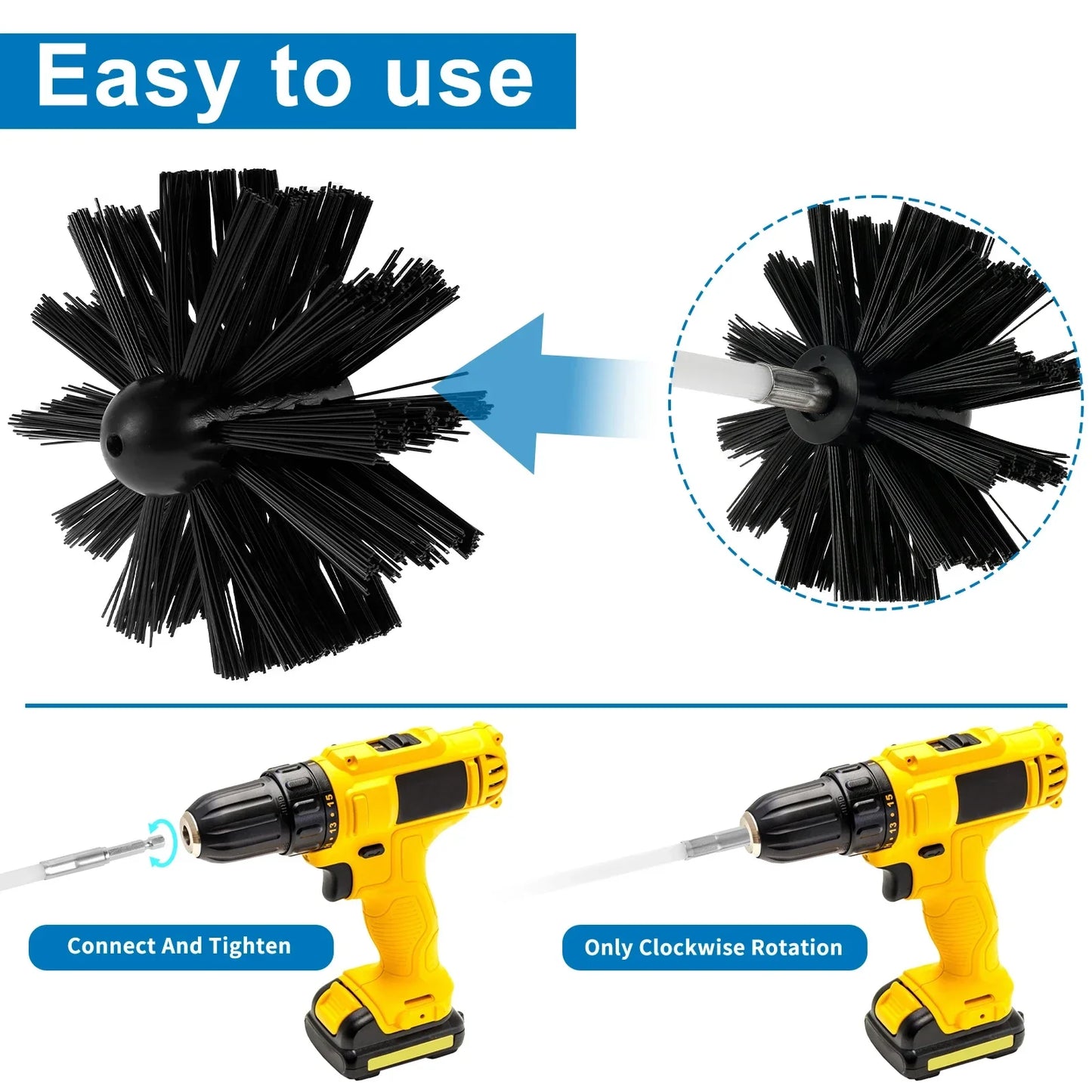 Chimney Cleaning Brush Kit - Wholesalus