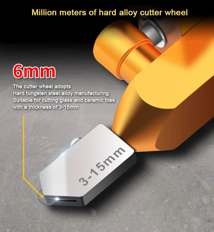 2 In 1 Glass Tile Cutter with Breaking Pliers - Wholesalus