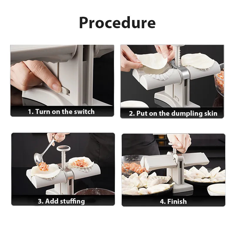 Double-Headed Automatic Dumpling Mold - Wholesalus