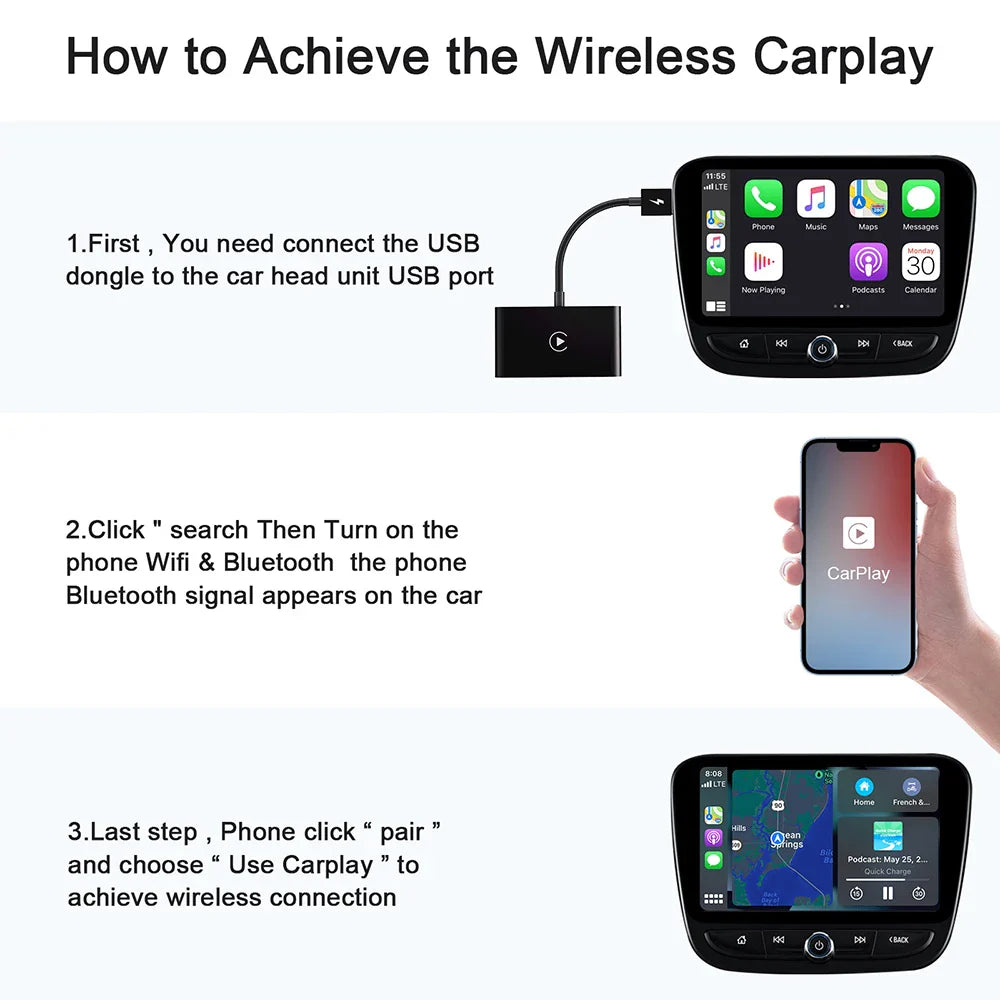 USB Wireless CarPlay Adapter - Wholesalus