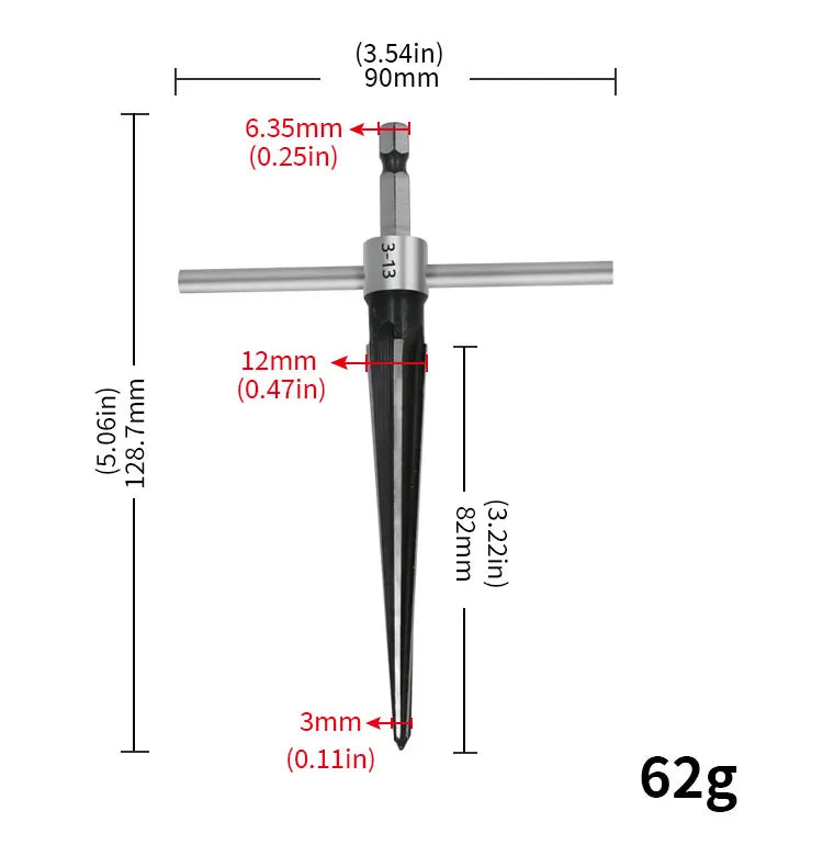 Steel Tapered Reamer - Wholesalus