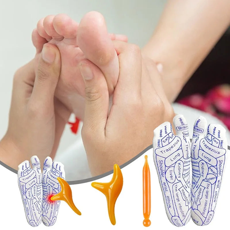 Acupressure Reflexology Socks with Massage Stick - Wholesalus