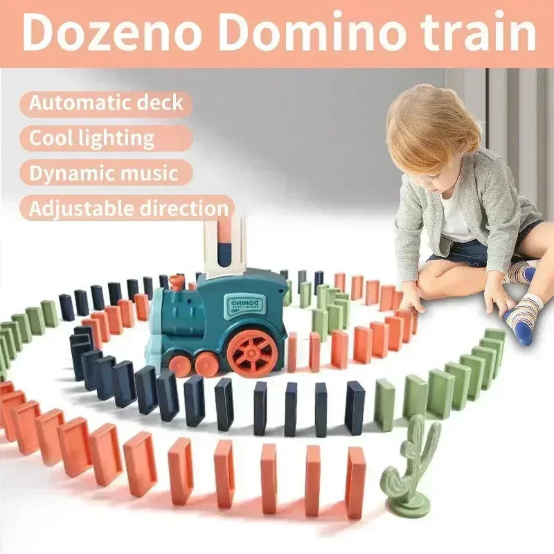 Kids Automatic Laying Domino Train - Wholesalus