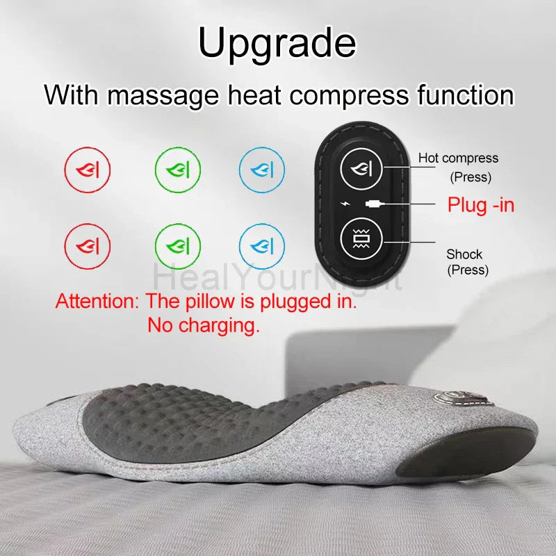 Hot Compression Vibrating Massage Pillow - Wholesalus