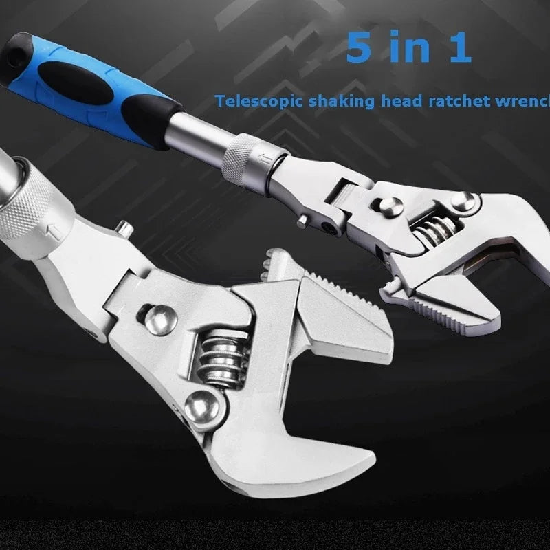 Multifunctional Retractable Ratchet Wrench - Wholesalus