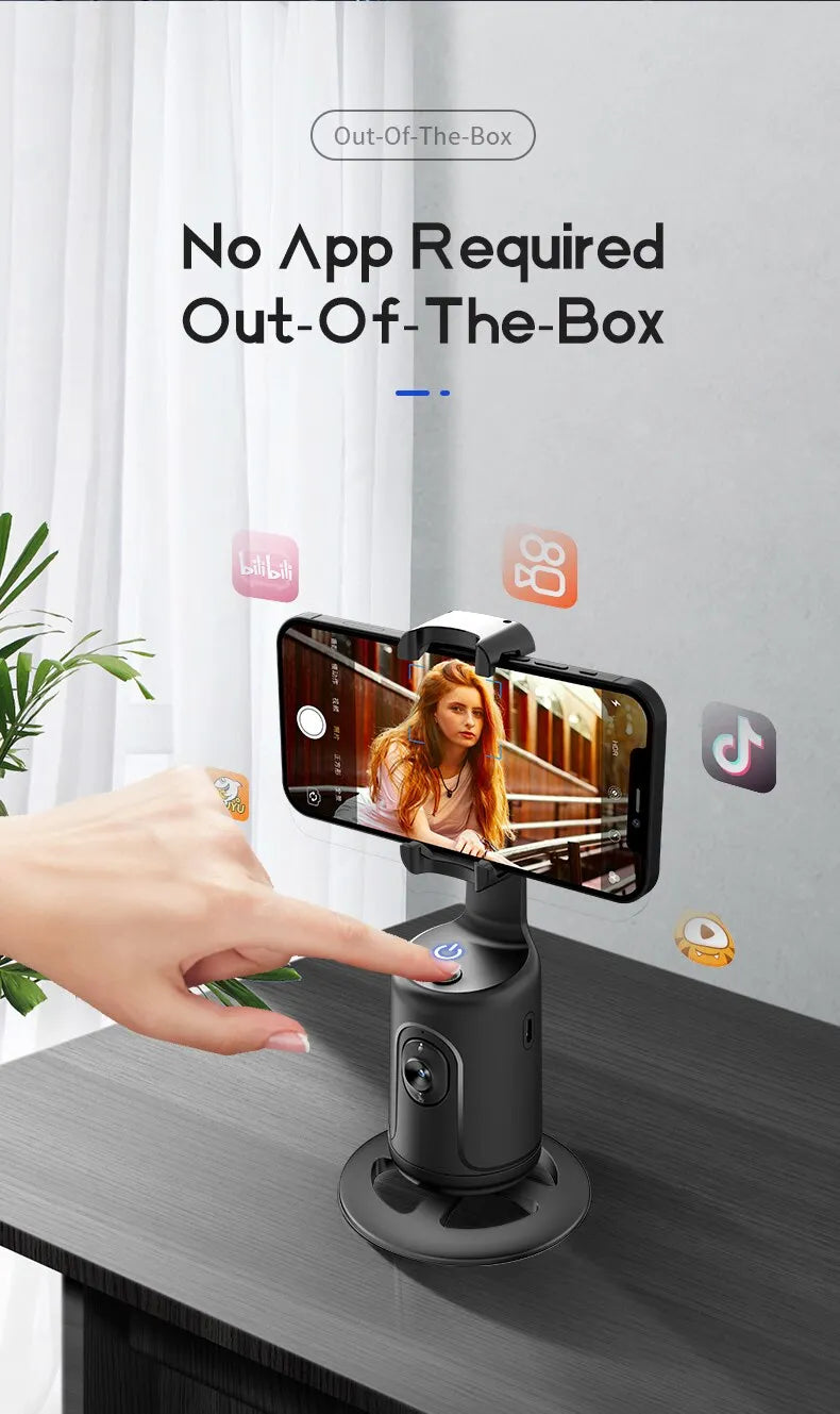 Face Recognition Auto Tracking Phone Holder - Wholesalus