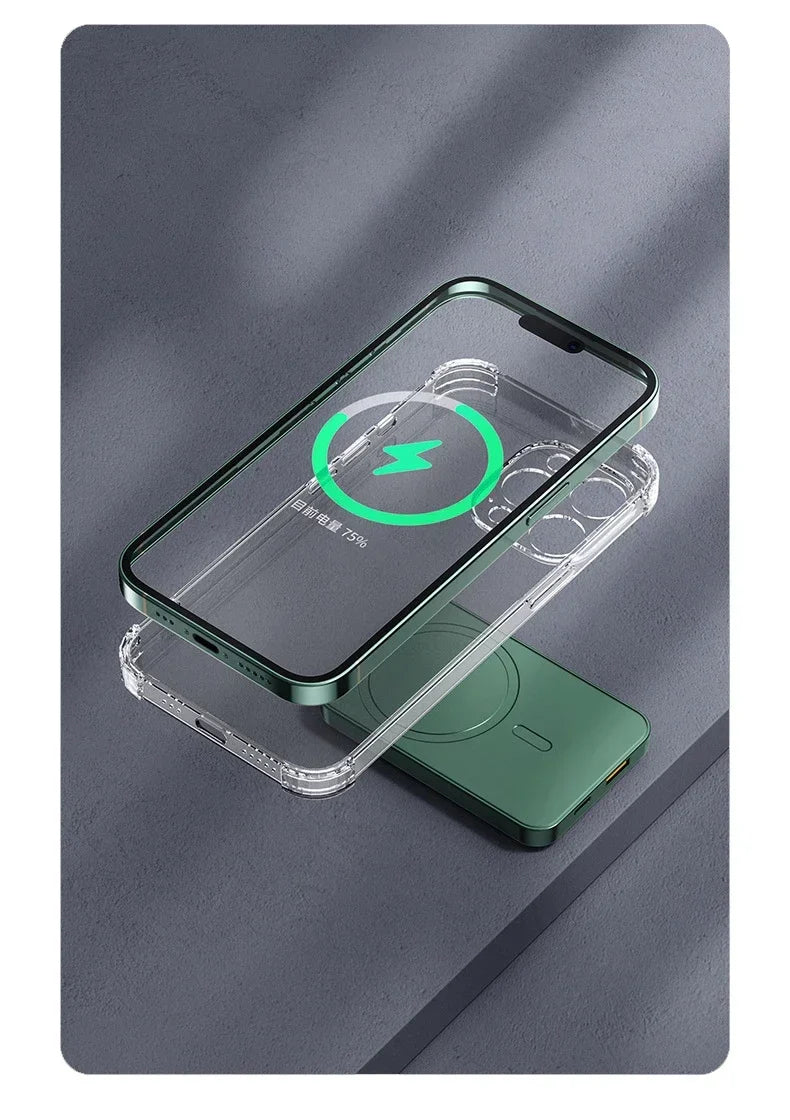 Magnetic Wireless LED Display Fast Charging Power Bank - Wholesalus