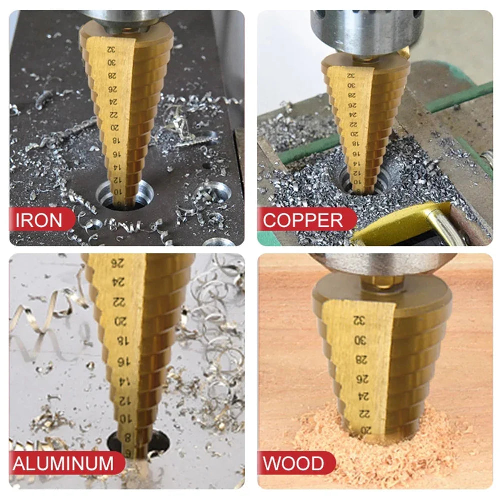 Titanium Coated Wood and Metal Drilling Set - Wholesalus