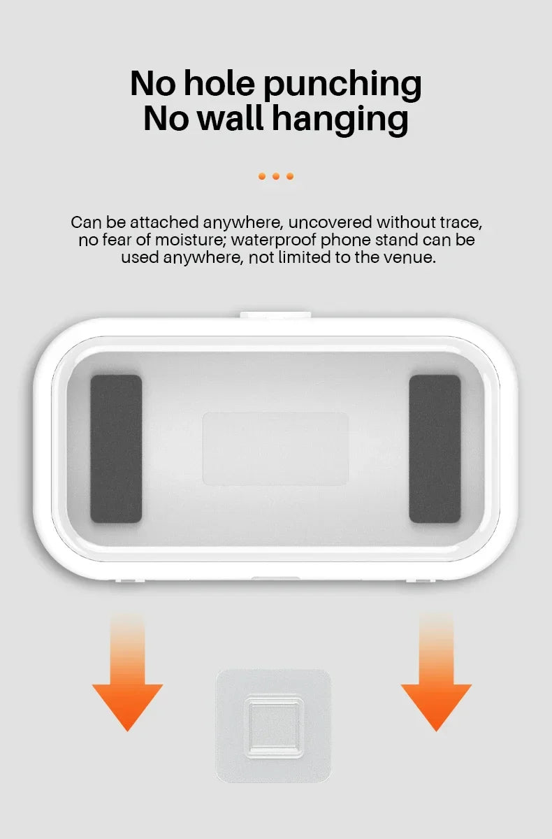 Adjustable Waterproof Wall Mount Phone Holder - Wholesalus