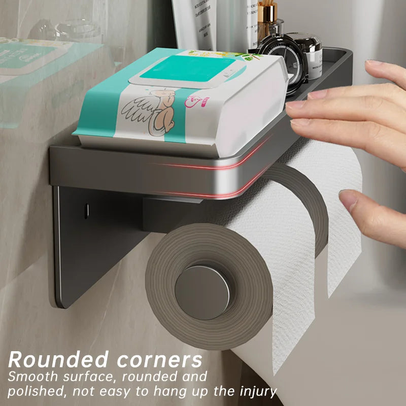 Wall-Mounted Aluminum Alloy Tissue holder - Wholesalus