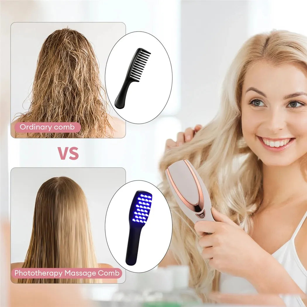 3 in 1 Phototherapy LED Massage Comb - Wholesalus
