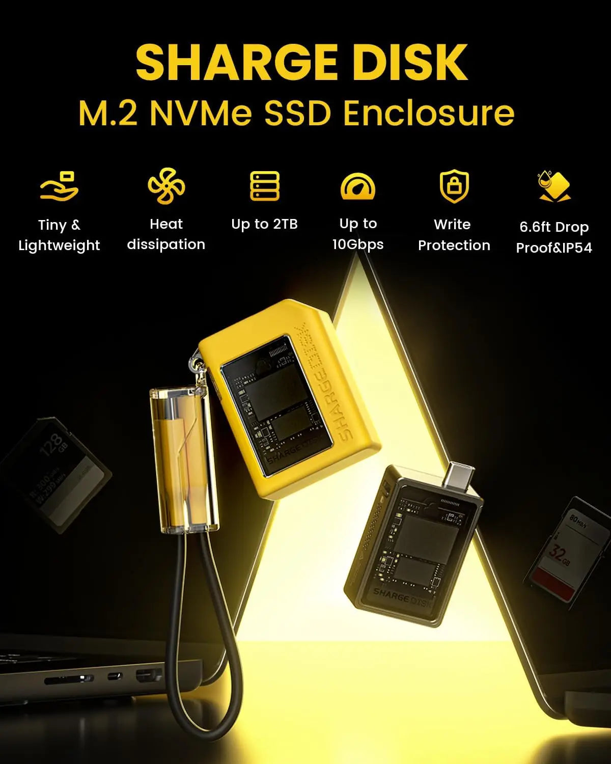 SSD Enclosure with Active Cooling System - Wholesalus